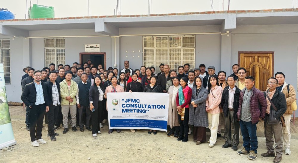 Joint Forest Management Committee consultation meeting was held at Community Managed Training Center Hall, Pfutsero on March 19.